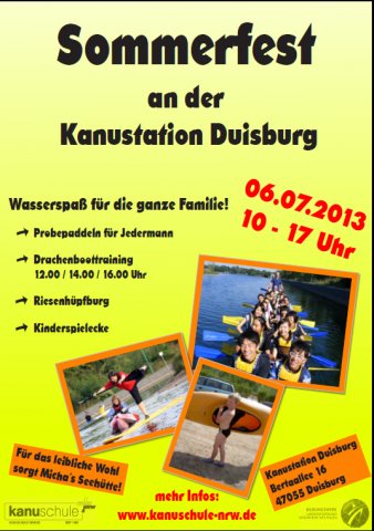 Sommerfest Kanuschule NRW